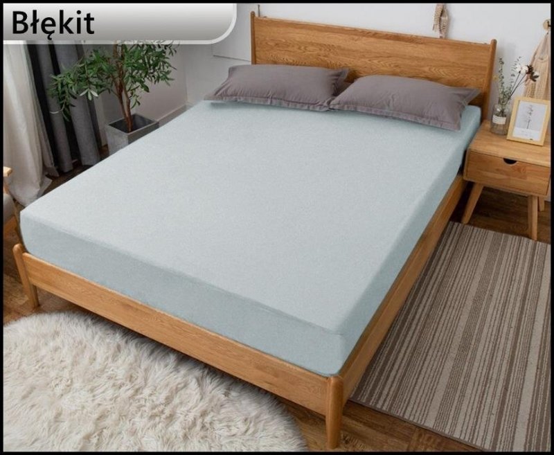 PRZEŚCIERADŁO FROTTE GRUBE Z GUMKĄ 80x200 cm