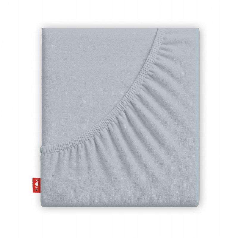 Prześcieradło 90x200 z Gumką GRUBA Bawełna Premium Bok 30 cm Popielaty