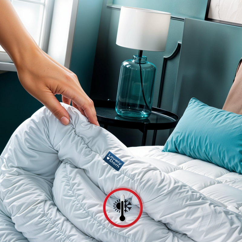 ZESTAW: KOŁDRA 140x200 MIKROFIBRA CAŁOROCZNA KOMA MEDIC LINE + PODUSZKA 70x80