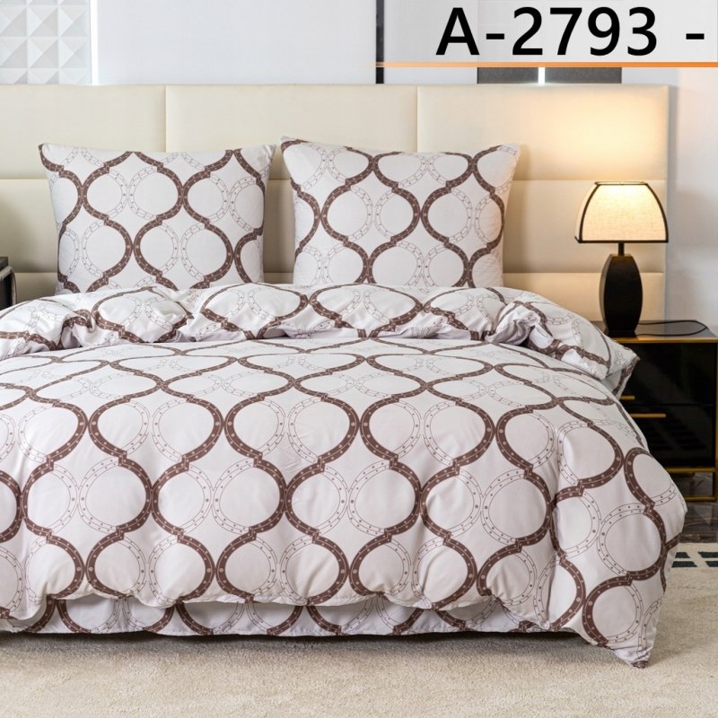 POŚCIEL 200x220 BAWEŁNA KOMPLET POŚCIELI BAWEŁNIANEJ + 2 POSZEWKI A-2793