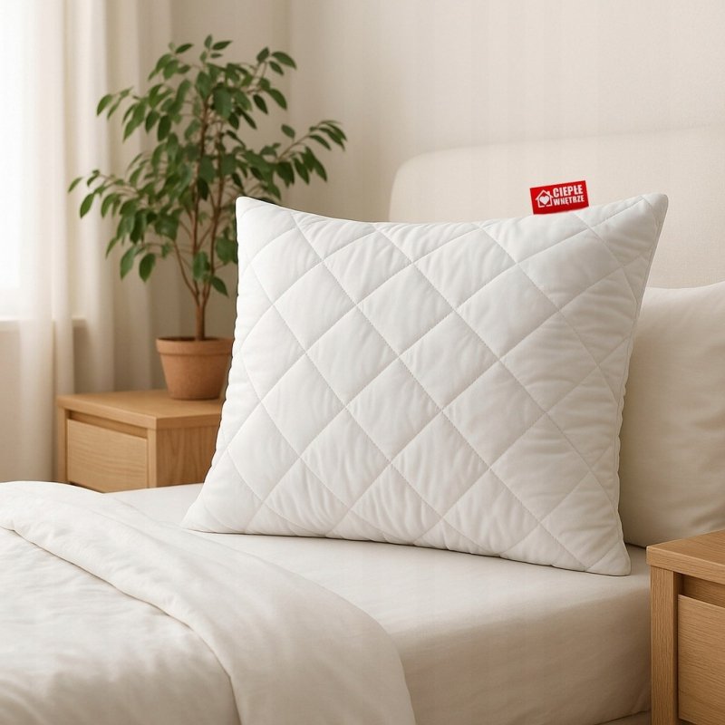 2x Poduszka 70x80 Antyalergiczna Pikowana GRUBA Polska HCS