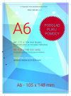 ulotka A6, druk pełnokolorowy obustronny 4+4, na papierze kredowym, 300 g, 10 sztuk