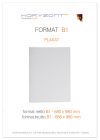 plakat B1 foliowany błysk, bez listew, druk pełnokolorowy jednostronny 4+0, na papierze kredowym 170 g, 500 sztuk