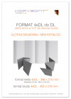 ulotka 4xDL składana do DL (8 stron DL), druk pełnokolorowy obustronny 4+4, na papierze kredowym, 130 g,  1000 sztuk  
