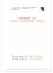 katalog A5, druk pełnokolorowy obustronny 4+4, na papierze kredowym, okładka - kreda 300 g + środki 170 g, 12 str., 1000 sztuk