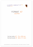 ulotka A7, druk pełnokolorowy obustronny 4+4, na papierze offset/preprint 90g, 200 sztuk 