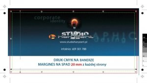 Baner laminowany ekono Frontlit 510g, oczka co 50 cm, 225 x 600 cm, 1 szt.