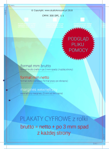 plakat XXL, 1200 x 900 mm, druk pełnokolorowy jednostronny 4+0, na papierze blueback 130 g - 1 sztuk   