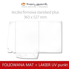 Standard plus - foliowane mat + lakier UV wybiórcz