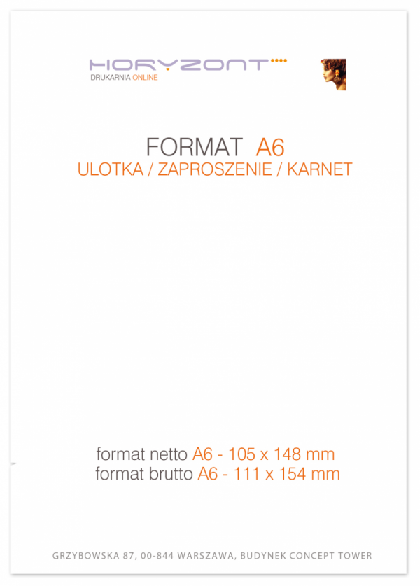 katalog A6, druk pełnokolorowy obustronny 4+4, na papierze kredowym, okładka - kreda 250 g + środki 130 g, 32 str., 10 sztuk