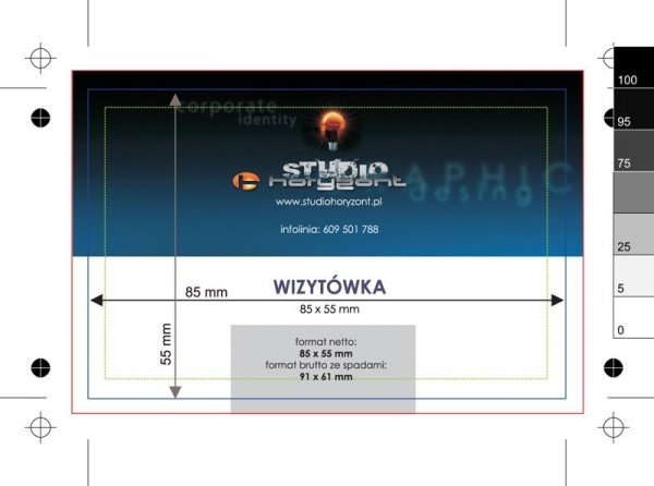 wizytówki foliowane błysk, druk dwustronny, ekspres 1 dzień, papier kredowy 350 g mat, 1000 sztuk