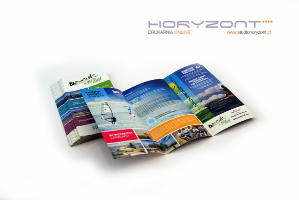 ulotka A4, druk pełnokolorowy obustronny 4+4, na papierze kredowym, 250 g, 400 sztuk