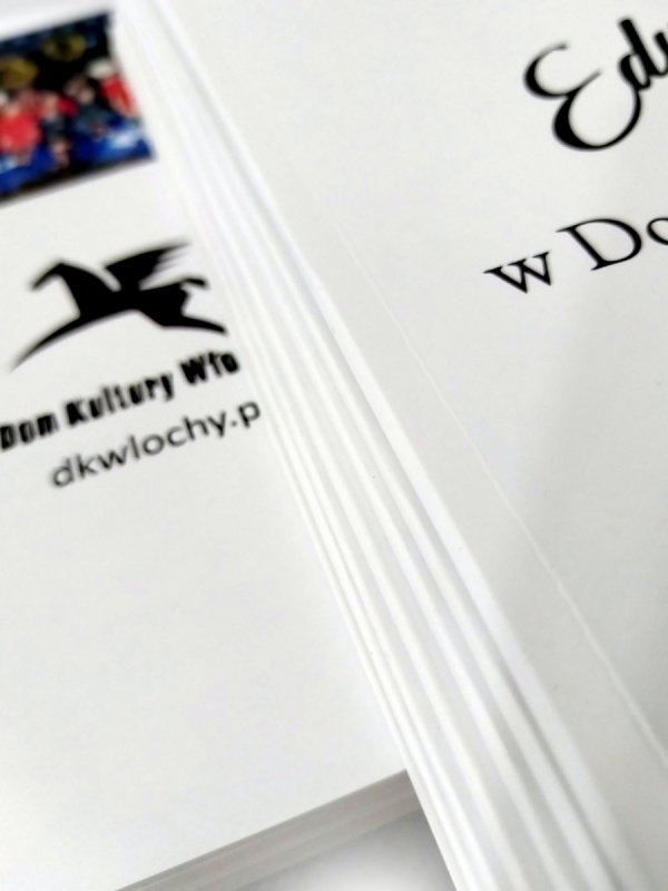 Katalog A5, 210 x 148 mm, druk pełnokolorowy, Ilość stron: 52, Okładka - papier kredowy 250 g + folia jednostronna, środek - papier kredowy 130 g, Szycie zeszytowe - 5 sztuk