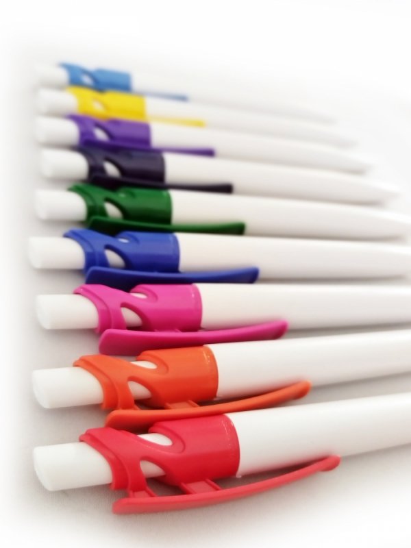 długopis SLUM COLOR do nadruku, nadruk Pantone z palety do wyboru 1+0 - 500 sztuk