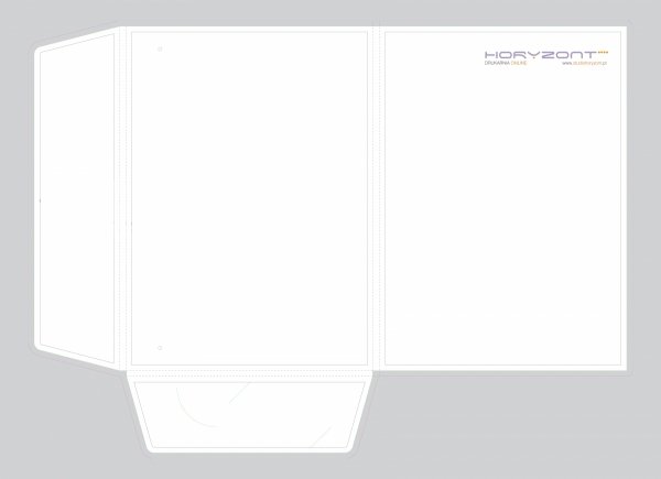Szablon teczki Korona Standard+ 217 x 302 mm , jednobigowy lub dwubigowy. Plik pdf do pobrania.
