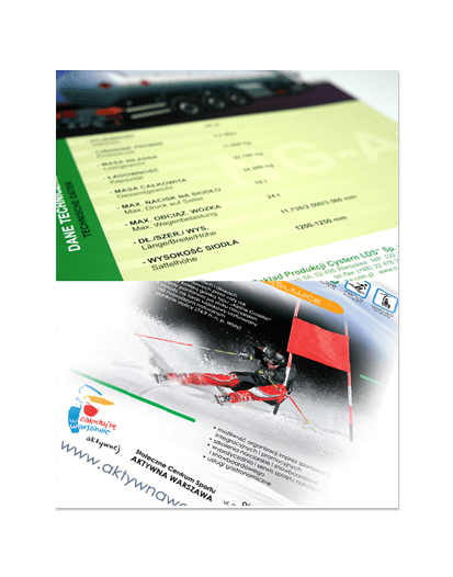 Karta menu A3, foliowana, składana do A4, druk pełnokolorowy obustronny 4+4, na papierze kredowym, 350 g, 15 sztuk