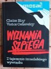 Claire Hoy, Victor Ostrowsky  Wyznania szpiega. Z tajemnic izraelskiego wywiadu  - okładka