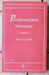 Jerzy Ziomek Powinowactwa literatury - okładka