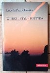 Lucylla Pszczołowska • Wiersz – styl – poetyka