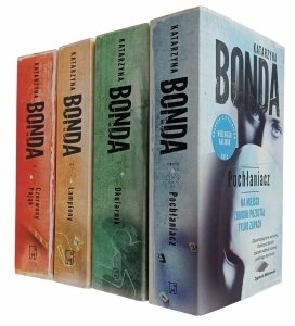Katarzyna Bonda - Cykl Cztery żywioły Saszy Załuskiej | komplet 4 tomów | autograf 