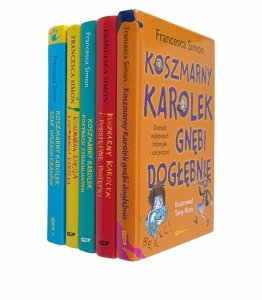 Francesca Simon - Koszmarny Karolek x 5 | TWARDA OPRAWA