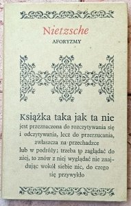Friedrich Nietzsche • Aforyzmy