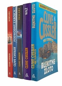 Clive Cussler x5 Wąż Żeglarz Korsarz i inne | komplet