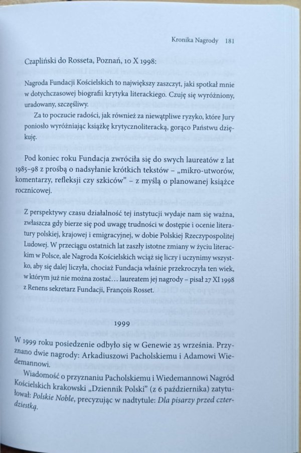 Wojciech Klas, Jan Zieliński Kościelscy. Ród, fundacja, nagroda 