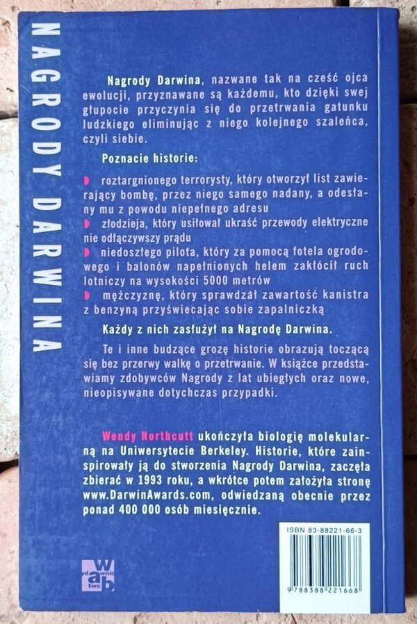 Wendy Northcutt Nagrody Darwina. Ewolucja w działaniu - okładka