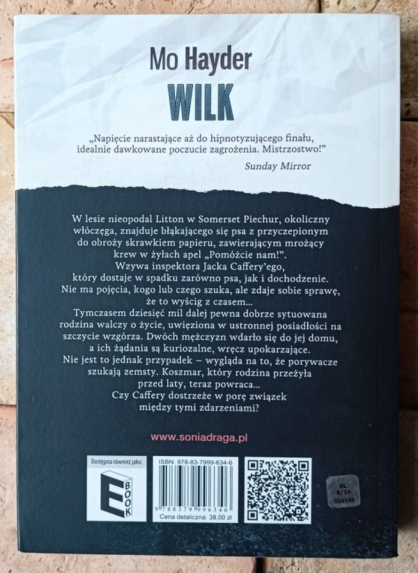 Mo Hayder • Wilk  - okładka