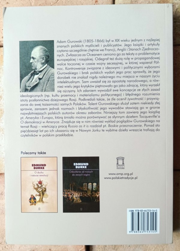 Adam Gurowski • Ameryka, Europa, Rosja - okładka