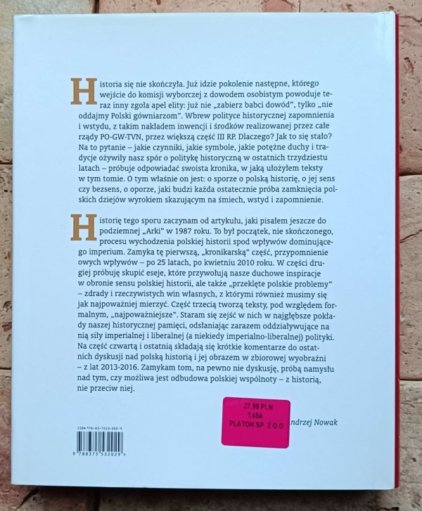 Andrzej Nowak - Historia i polityka - okładka