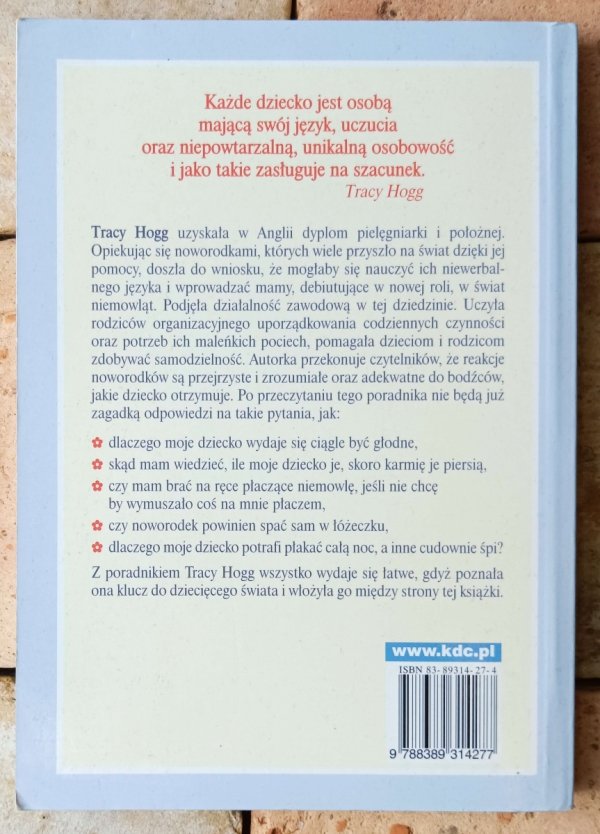Tracy Hogg  Język niemowląt - okładka