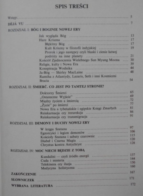 Rett R. Ludwikowski • Ja - Bóg czyli życie po życiu 'Nowej Ery' - spis treści