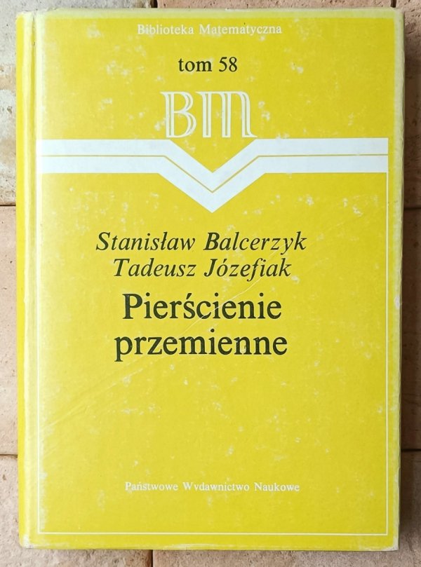 Stanisław Balcerzyk Pierścienie przemienne - okładka