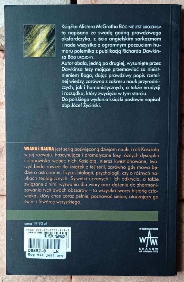 Alister McGrath, Joanna Collicutt McGrath • Bóg nie jest urojeniem. Złudzenie Dawkinsa  - okładka 