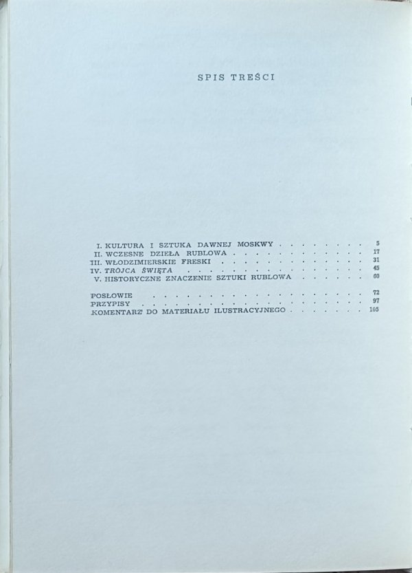 Michał Ałpatow - Rublow - spis treści