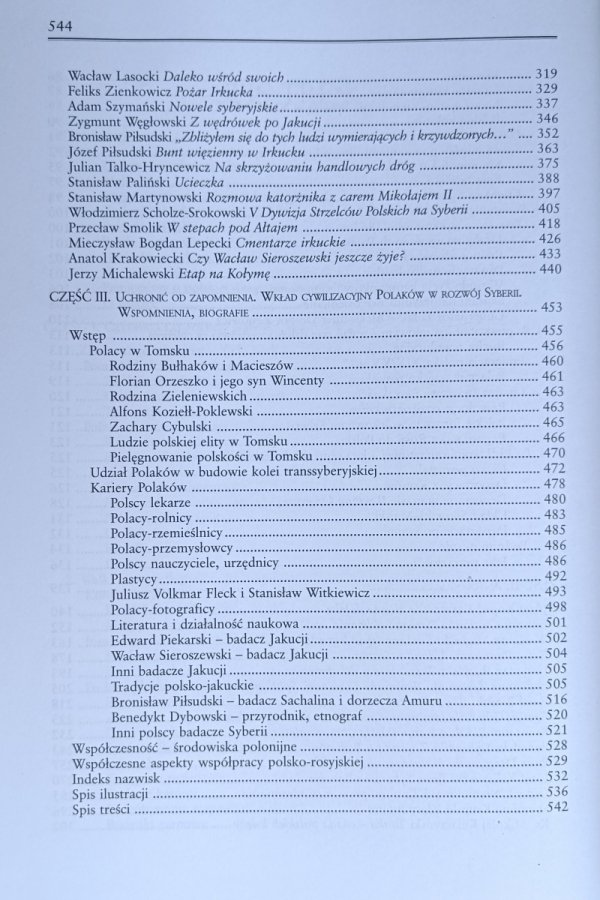 Antoni Kuczyński  Syberia 400 lat polskiej diaspory, spis treści