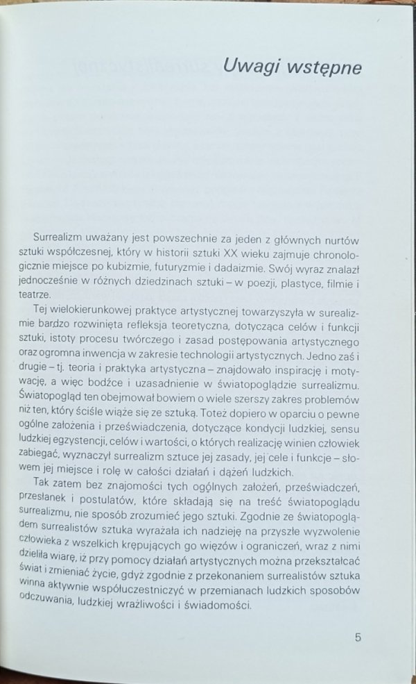 Krystyna Janicka  Surrealizm - słowo wstępne