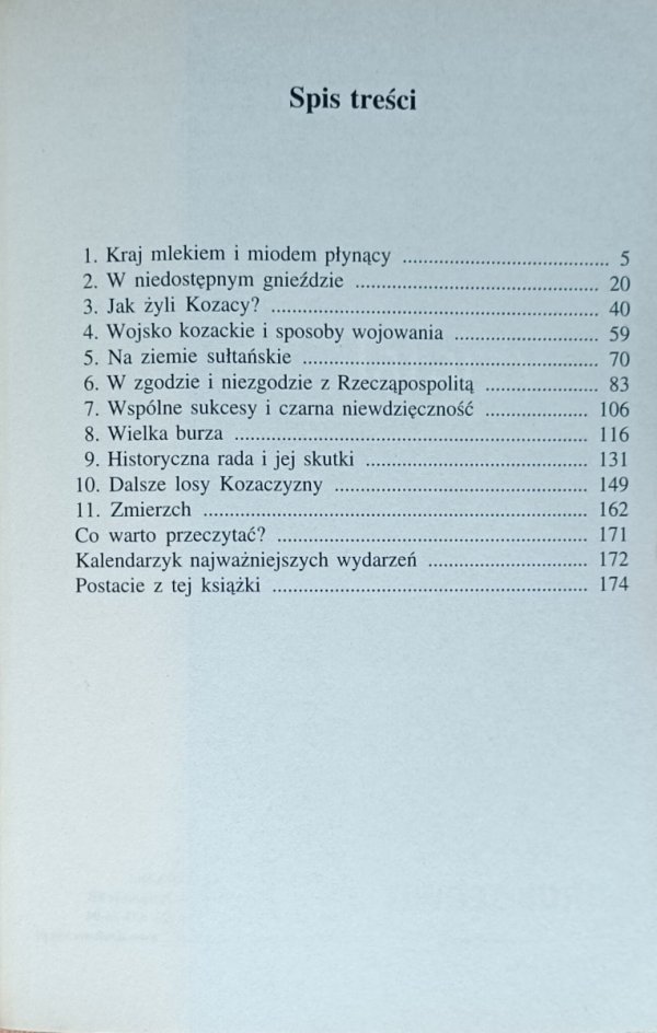 Leszek Podhorodecki • Kozacy Zaporoscy. Czy Polska stworzyła Ukrainę? - spis treści