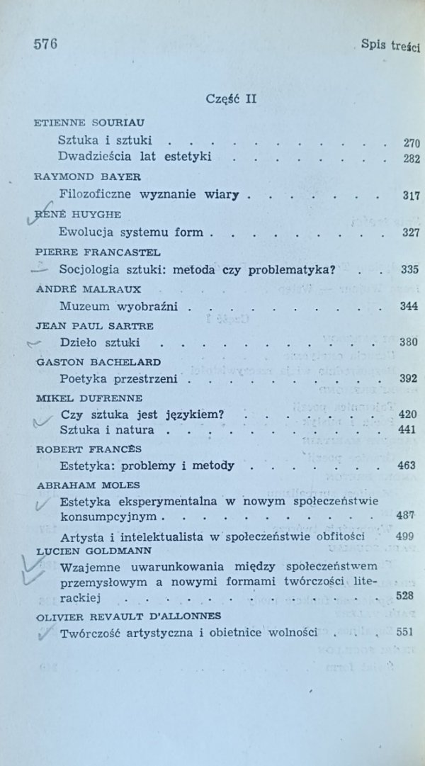 Władysław Tatarkiewicz, Irena Wojnar  Antologia współczesnej estetyki francuskiej [Bergson, Breton, Valery, Sartre, Bachelard]