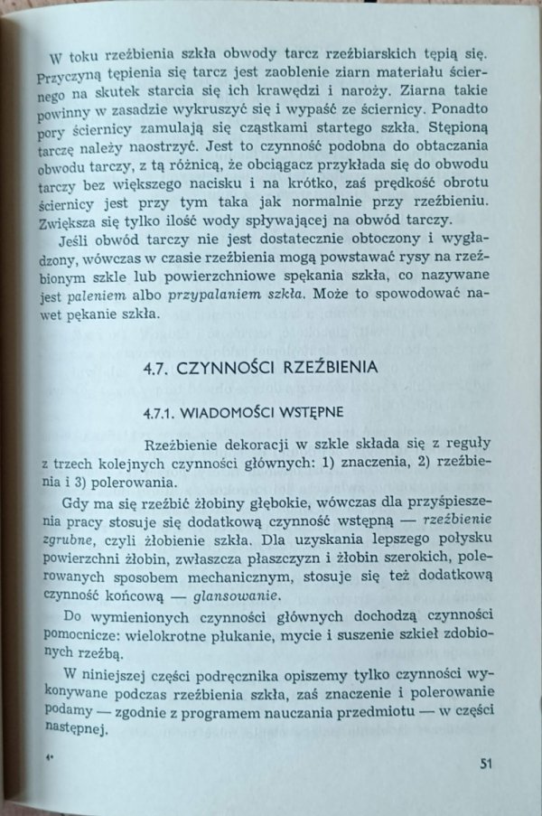 Wacław Nowotny Technologia zdobienia szkła - fragment