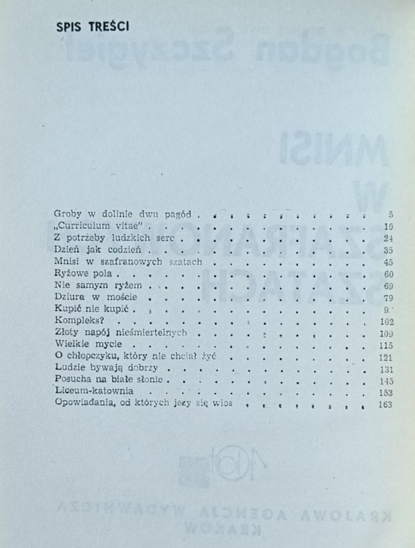 Bogdan Szczygieł - Mnisi w szafranowych szatach