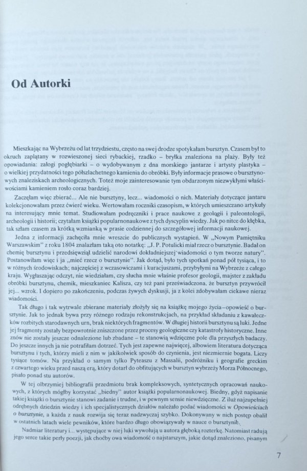 Strona &quot;Od Autorki&quot; książki Złoto Północy autorstwa Anna Pęczalska