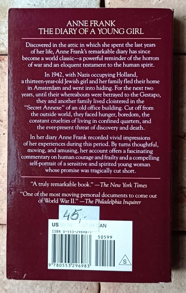 Anne Frank The Diary of a Young Girl - okładka