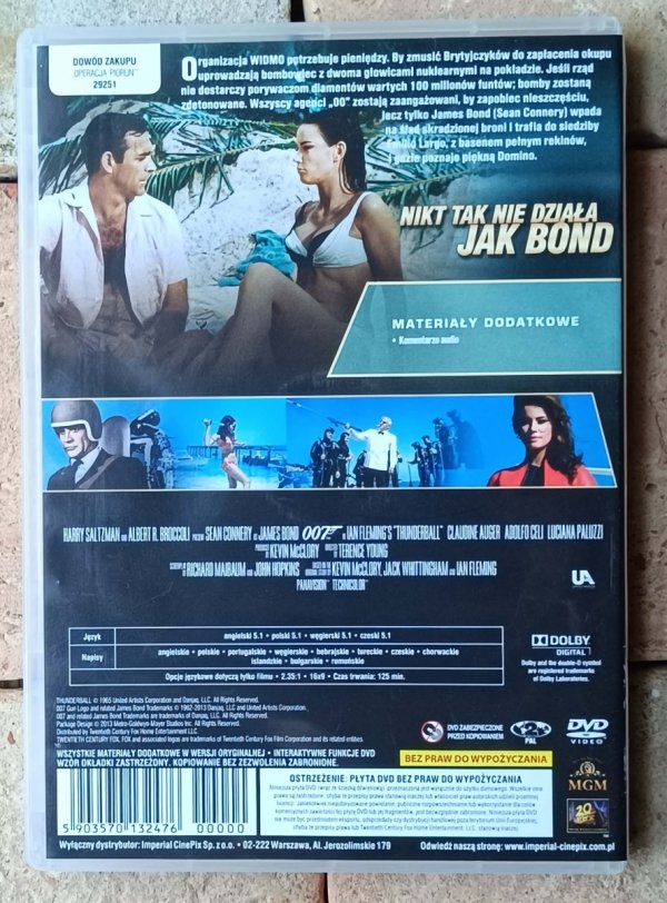 Terence Young • Operacja Piorun 007 • DVD - okładka