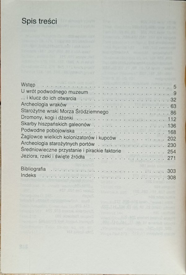 Zdzisław Skrok • Archeologia podwodna - spis treści