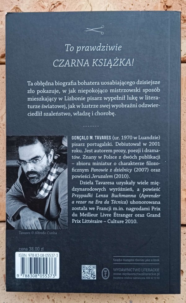 Goncalo M. Tavares  Przypadki Lenza Buchmanna - okładka