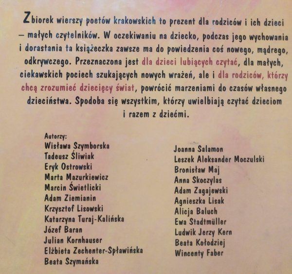 Dlaczego zając? Wiersze poetów krakowskich, o dzieciach i dla dzieci