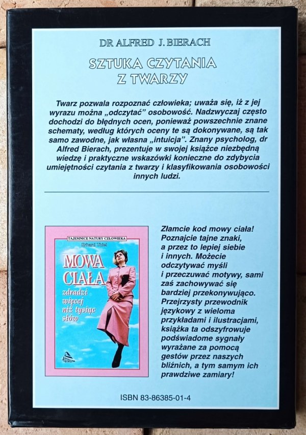 Alfred J. Bierach • Sztuka czytania z twarzy - okładka